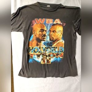 Vintage 1997 Mike Tyson/ Holyfield WBA Grail Tee size XL